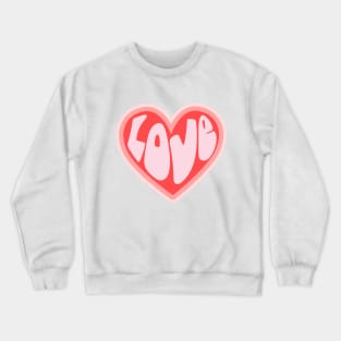 Love Heart Hippie Style Crewneck Sweatshirt